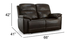 Secretariat Burgandy P2 Power Reclining Loveseat Without Console