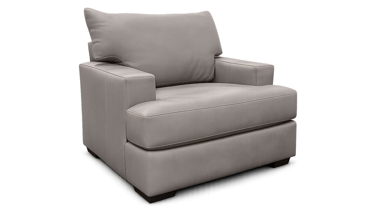 Smoke Top Grain Performance Leather Chair by Mayo | Made in USA | In Stock Today | Gallery Furniture