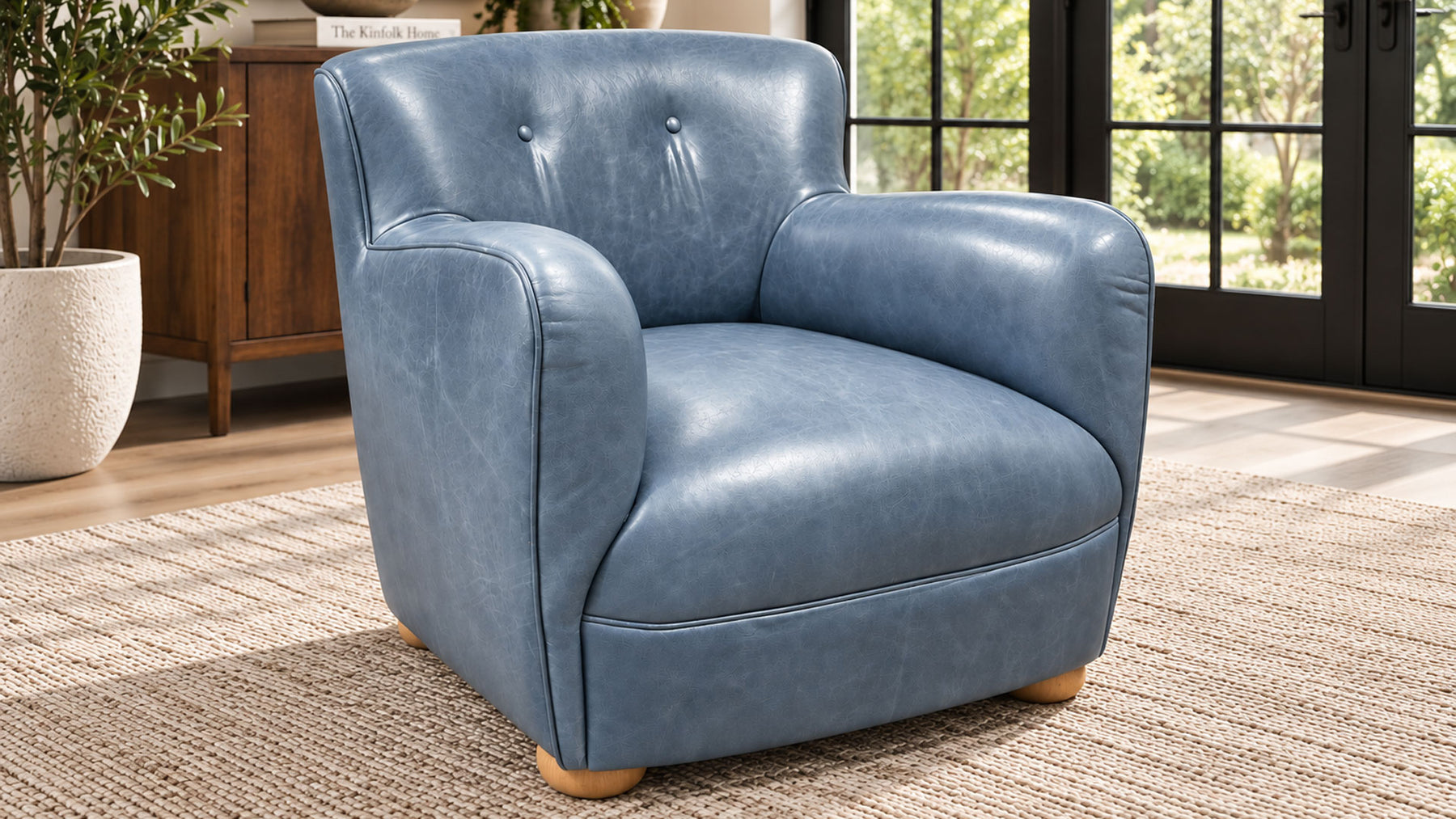 Ocean Leather Accent Chair | Gallery Furniture