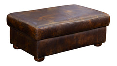 Titan Leather Ottoman