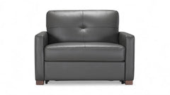 Twin Size Italy Charcoal Sleeper Chair