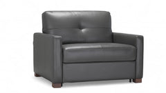 Twin Size Italy Charcoal Sleeper Chair