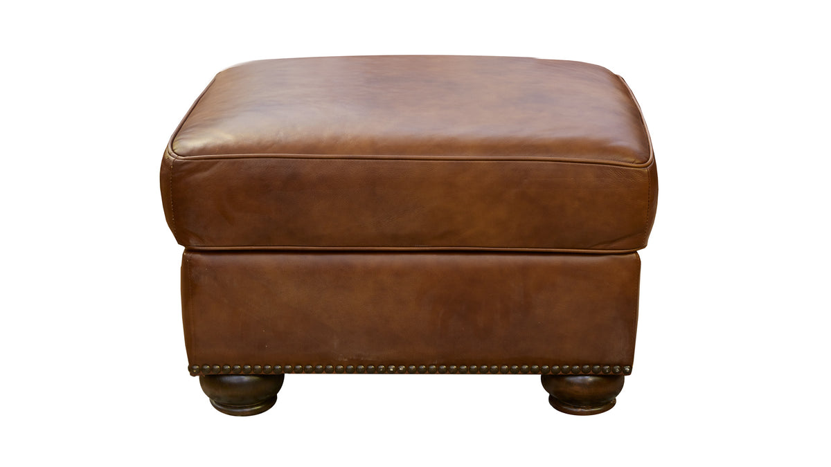 4 Pc Navasota Molasses Leather Living Room Set (Sofa, Loveseat, Chair, & Ottoman)