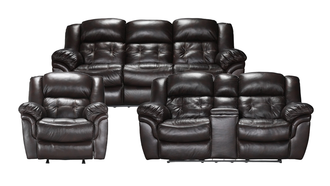 3 Pc Achieve Leather P1 Power Reclining Set