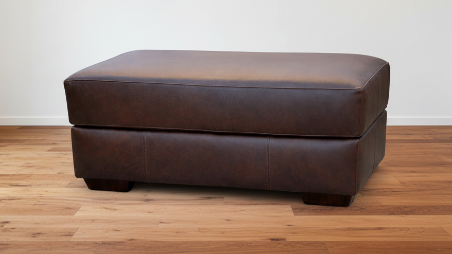 Spot On Leather Ottoman