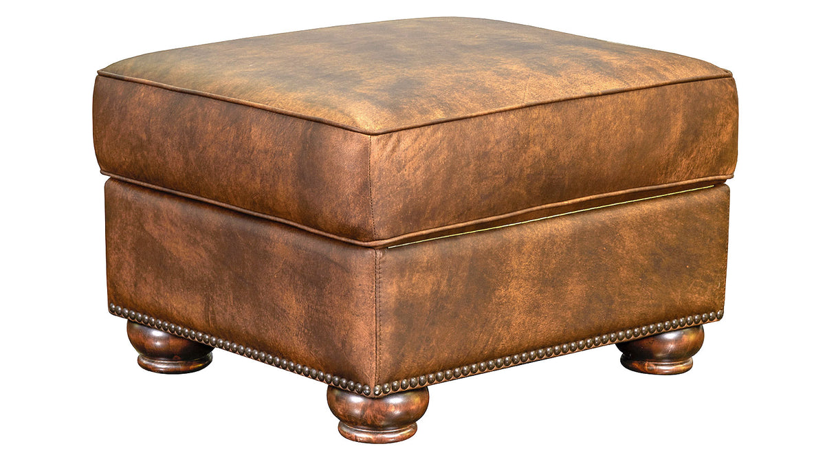 Silverado Soar Leather Lift Top Ottoman