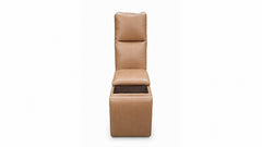 MACK'S HEART TAN LEATHER CENTER CONSOLE | MACKDULAR SECTIONAL PIECE