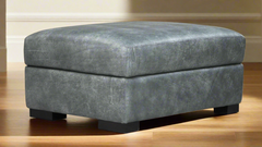 Ultra Max Run Wyld 100% Leather Ottoman