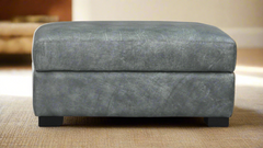 Ultra Max Run Wyld 100% Leather Ottoman