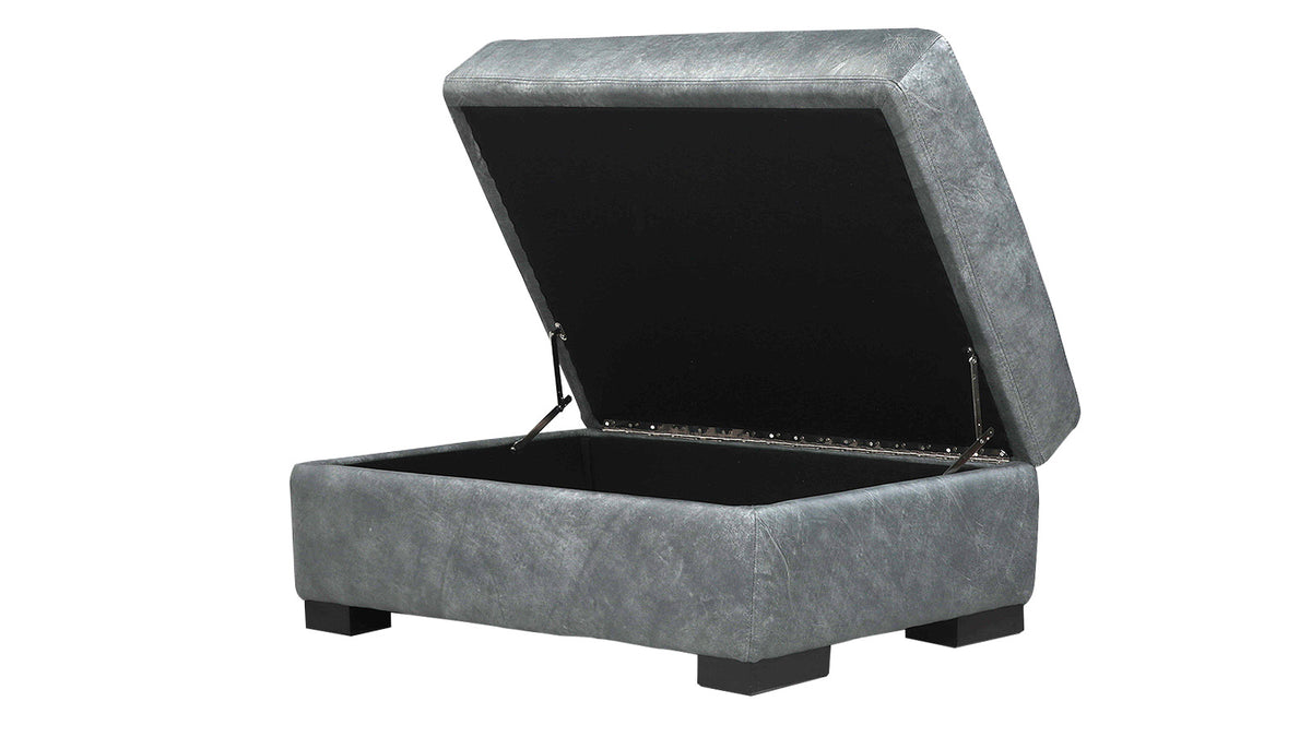 Ultra Max Run Wyld 100% Leather Ottoman