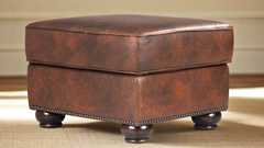 Chevy Leather Storage Ottoman