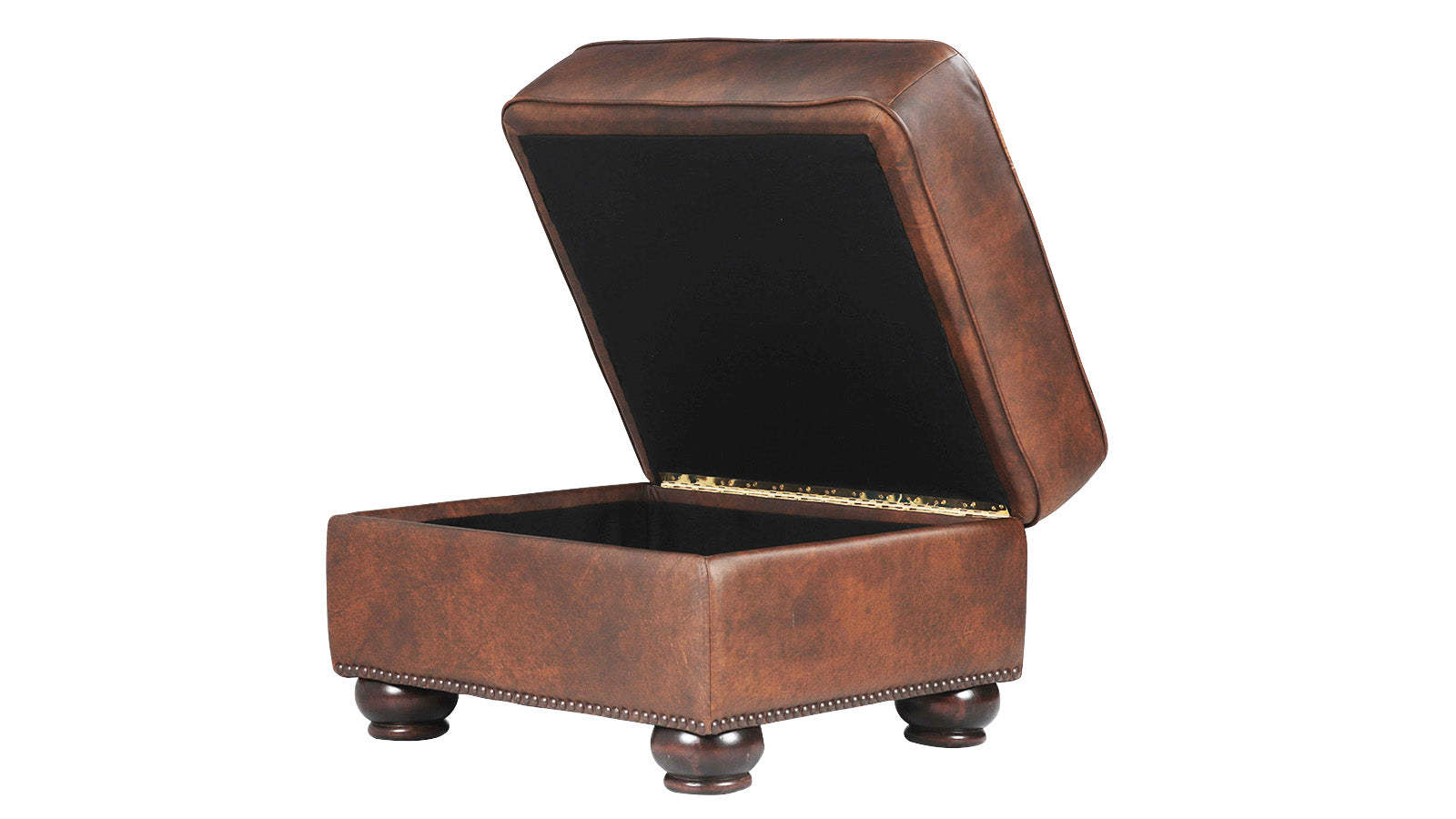 Chevy Leather Storage Ottoman