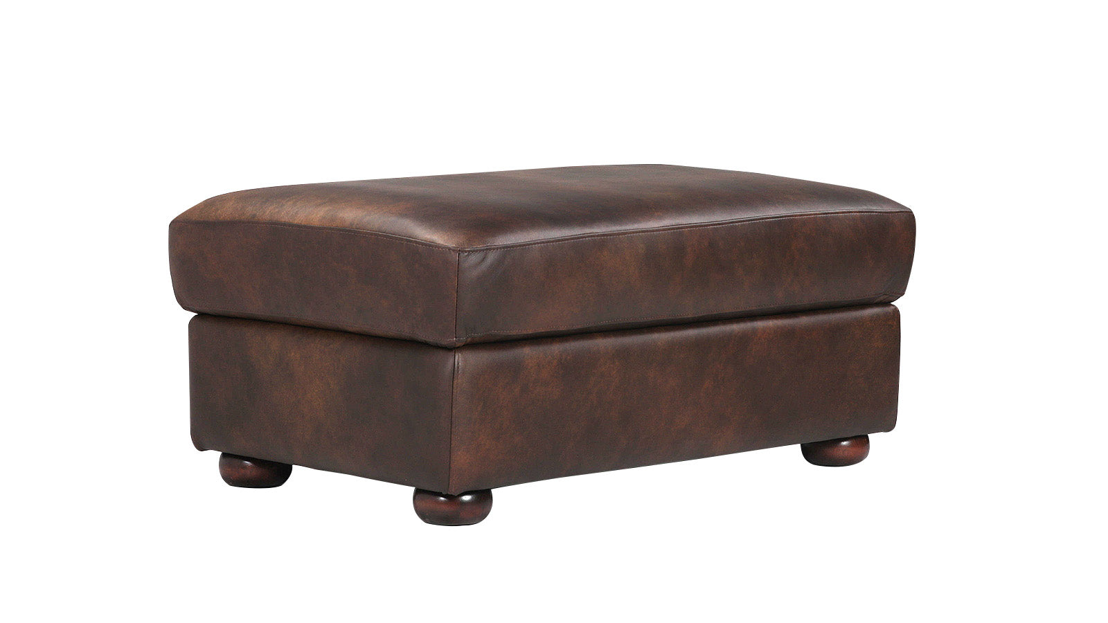 Titan Storage Ottoman 100% Leather