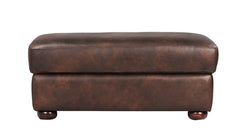 Titan Storage Ottoman 100% Leather