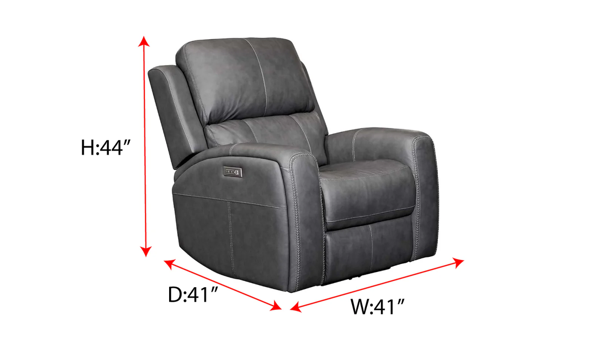 King Cowboy Grey 3pc P3 Power Reclining Set without Console