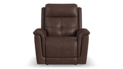 Cloud Nine Stitch Brown Leather Zero Gravity Power Recliner – Upholstered Living Room Chair | Gallery Furniture
