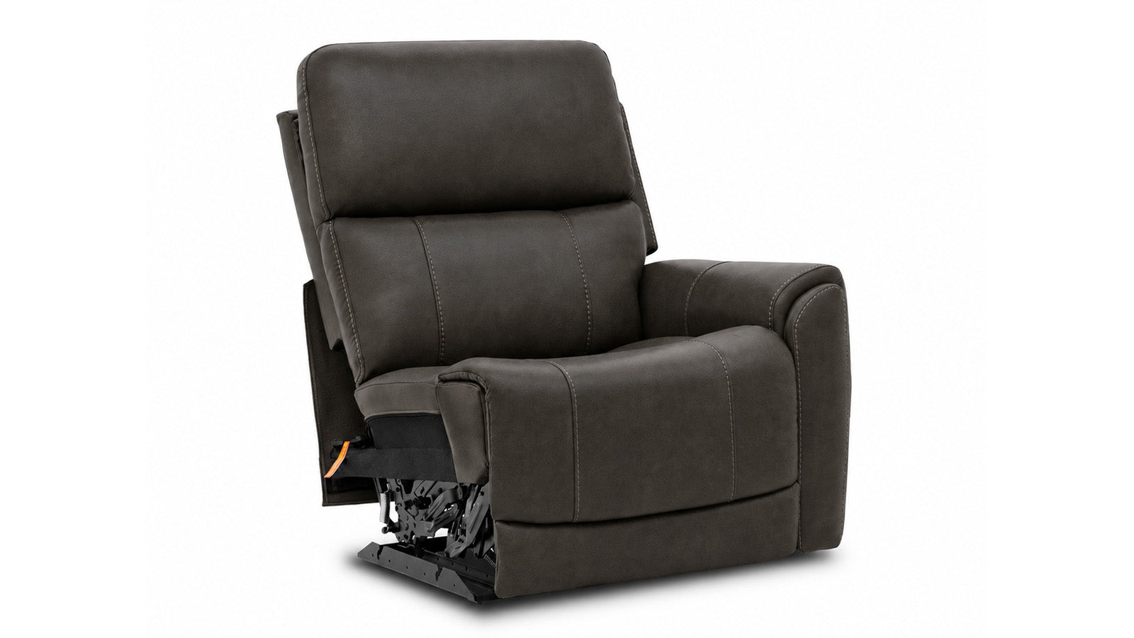 Cloud Nine Stitch Brown Right Arm Facing Power Recliner | MacModular Sectional Piece