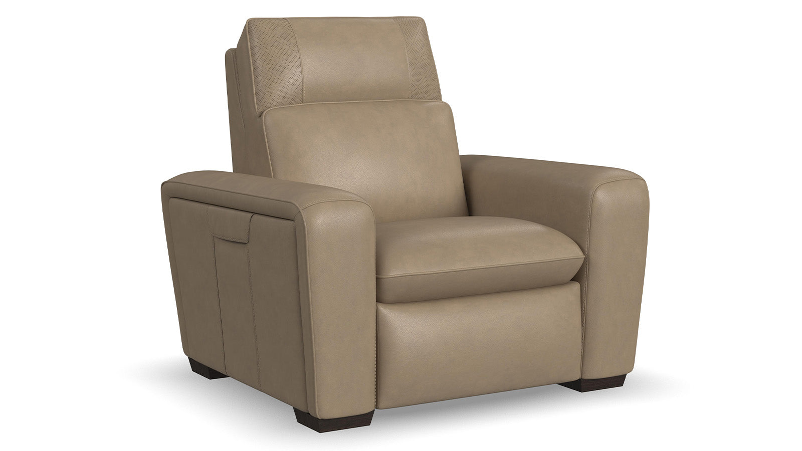 Sillón reclinable de cuero MacPulse con sonido envolvente y función Power Motion