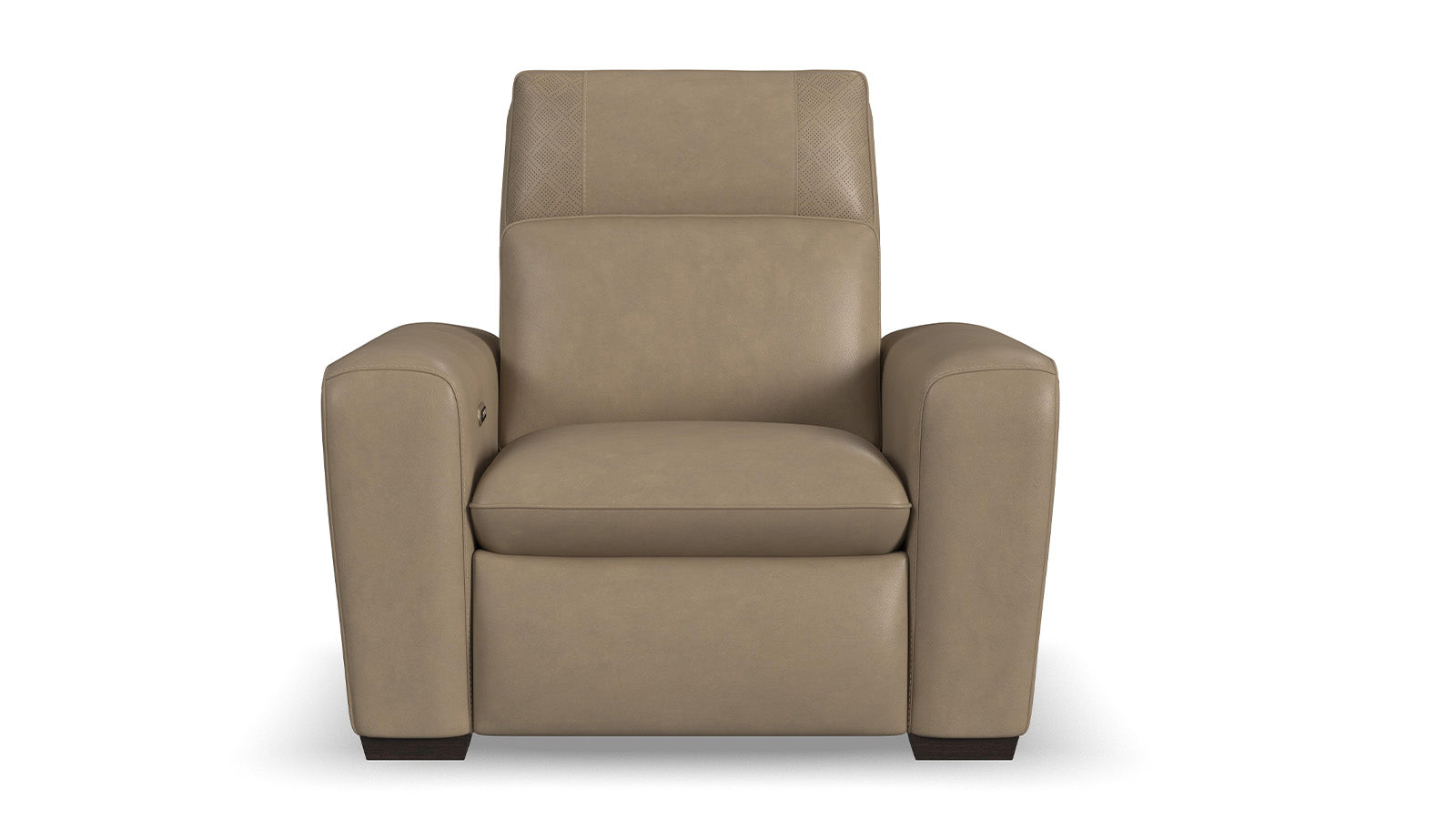Sillón reclinable de cuero MacPulse con sonido envolvente y función Power Motion