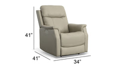 Eastlake Leather Power Recliner With Power Headrest
