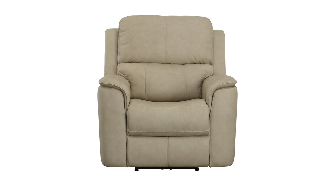BIG SPRING BEIGE LEATHER POWER RECLINER