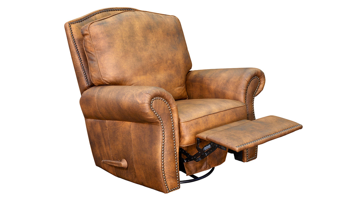 Silverado Soar Leather Swivel/Gliding Recliner