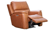 3 Pc Big Spring Saddle Brown Leather P3 Power Reclining Set