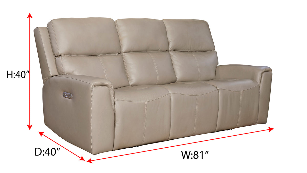 Stark Leather Power Reclining Sofa