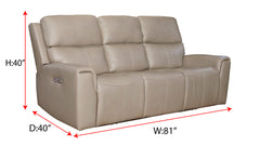 Stark Leather Power Reclining Sofa