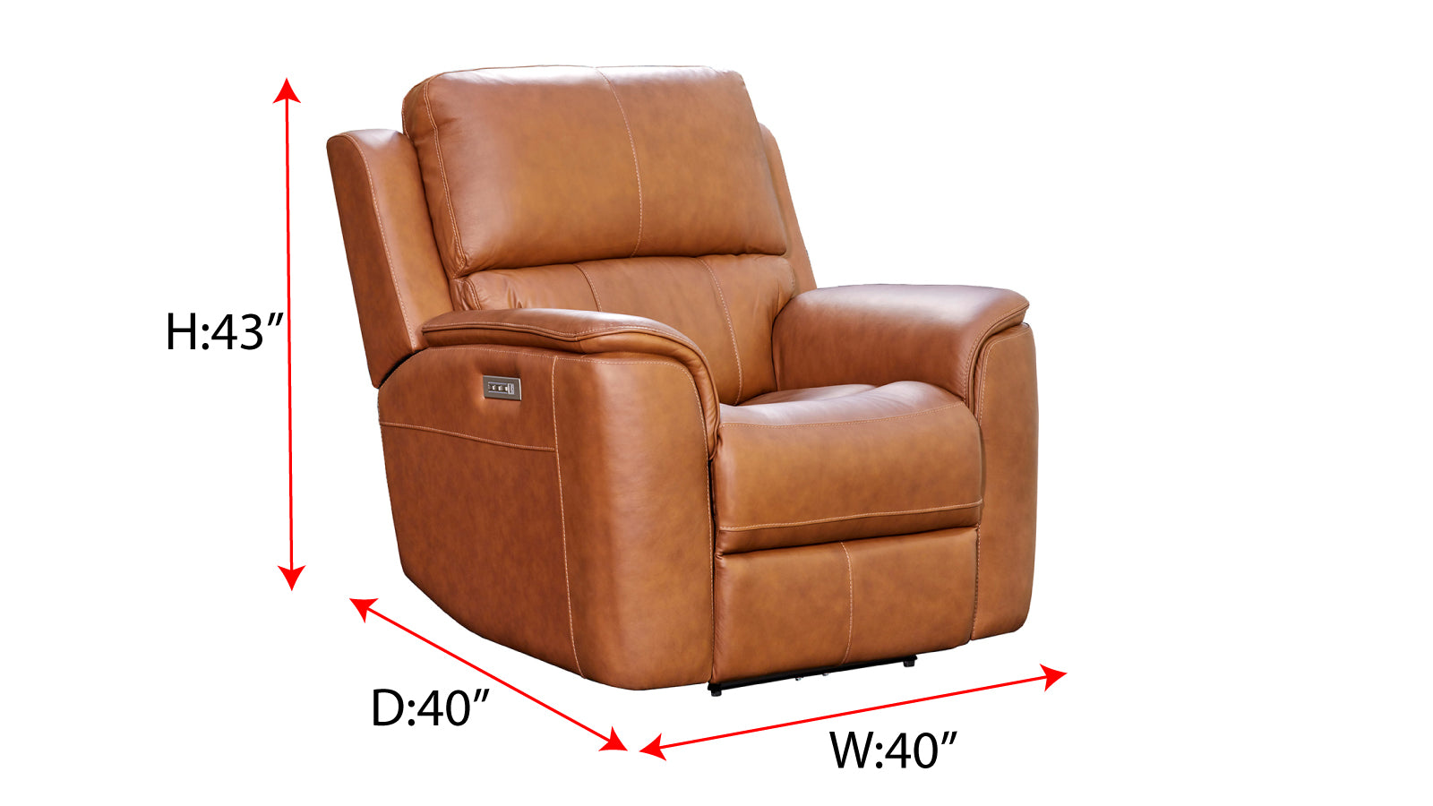 Big Spring Saddle Brown Leather Match Zero Gravity Power Recliner – Upholstered Living Room Chair| Gallery Furniture