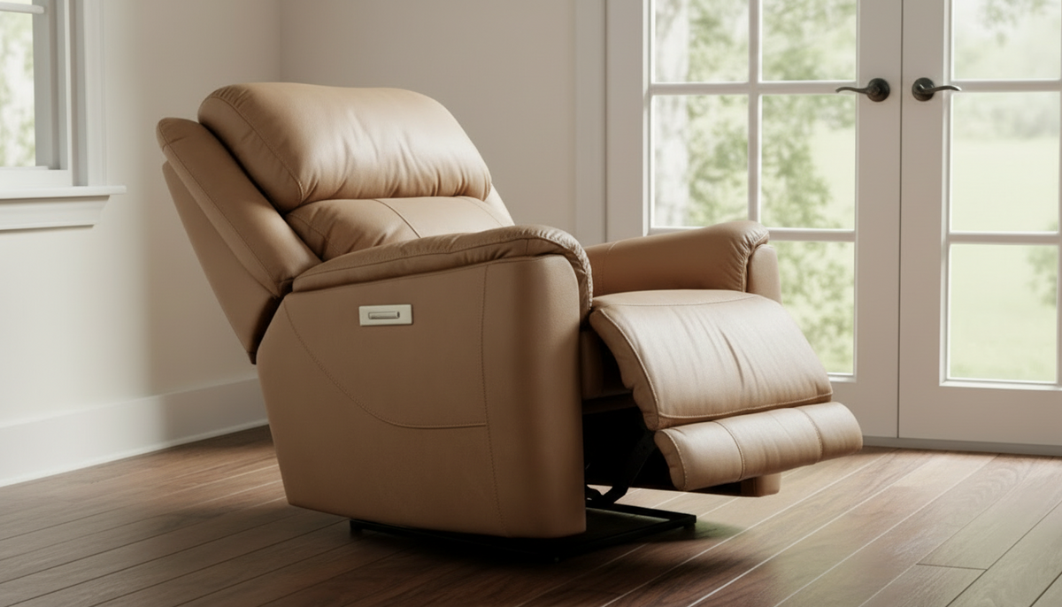 Tuscany Butternut Leather P3 Power Recliner