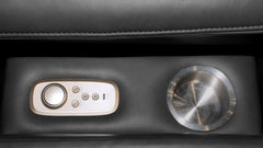 Dark Grey Iron Leather Full Massage Power Recliner