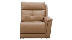 MACK'S HEART TAN LEATHER RAF POWER RECLINER | MACKDULAR SECTIONAL PIECE
