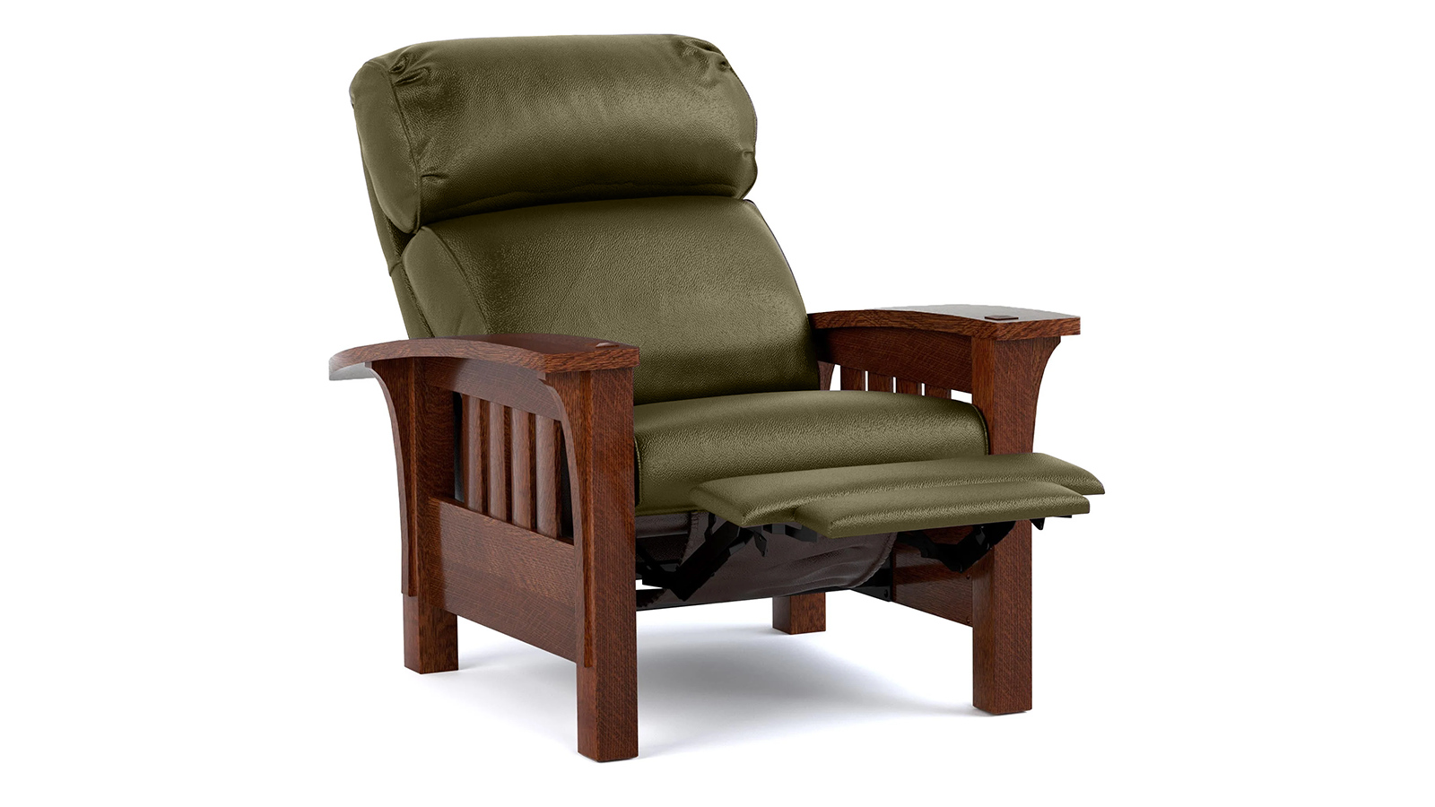 Sillón reclinable Stickley Morris Coleman Olive