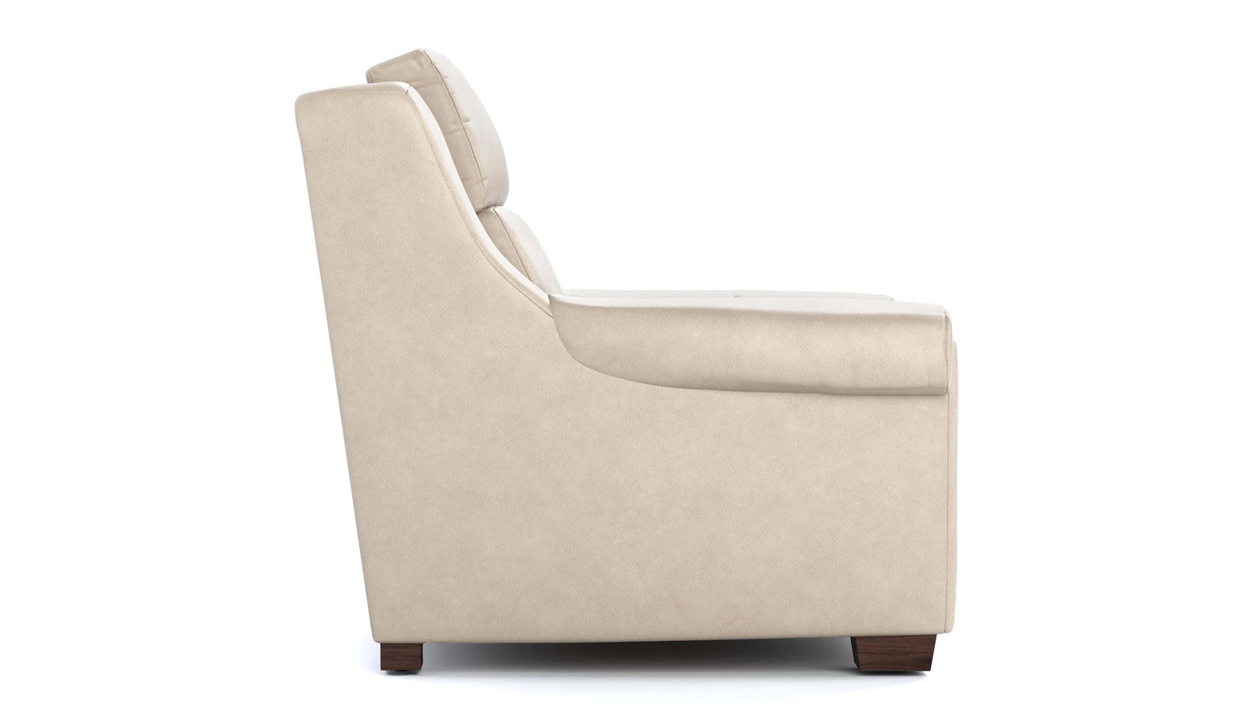 Sillón reclinable eléctrico de cuero de grano superior «Stickley Chester Sorrento Moonshine», que se adapta a la pared