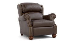 Stickley Durango Western Fudge Top Grain Leather Manual Push Back Recliner