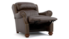 Stickley Durango Western Fudge Top Grain Leather Manual Push Back Recliner