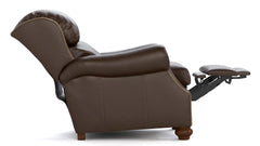 Stickley Durango Western Fudge Top Grain Leather Manual Push Back Recliner
