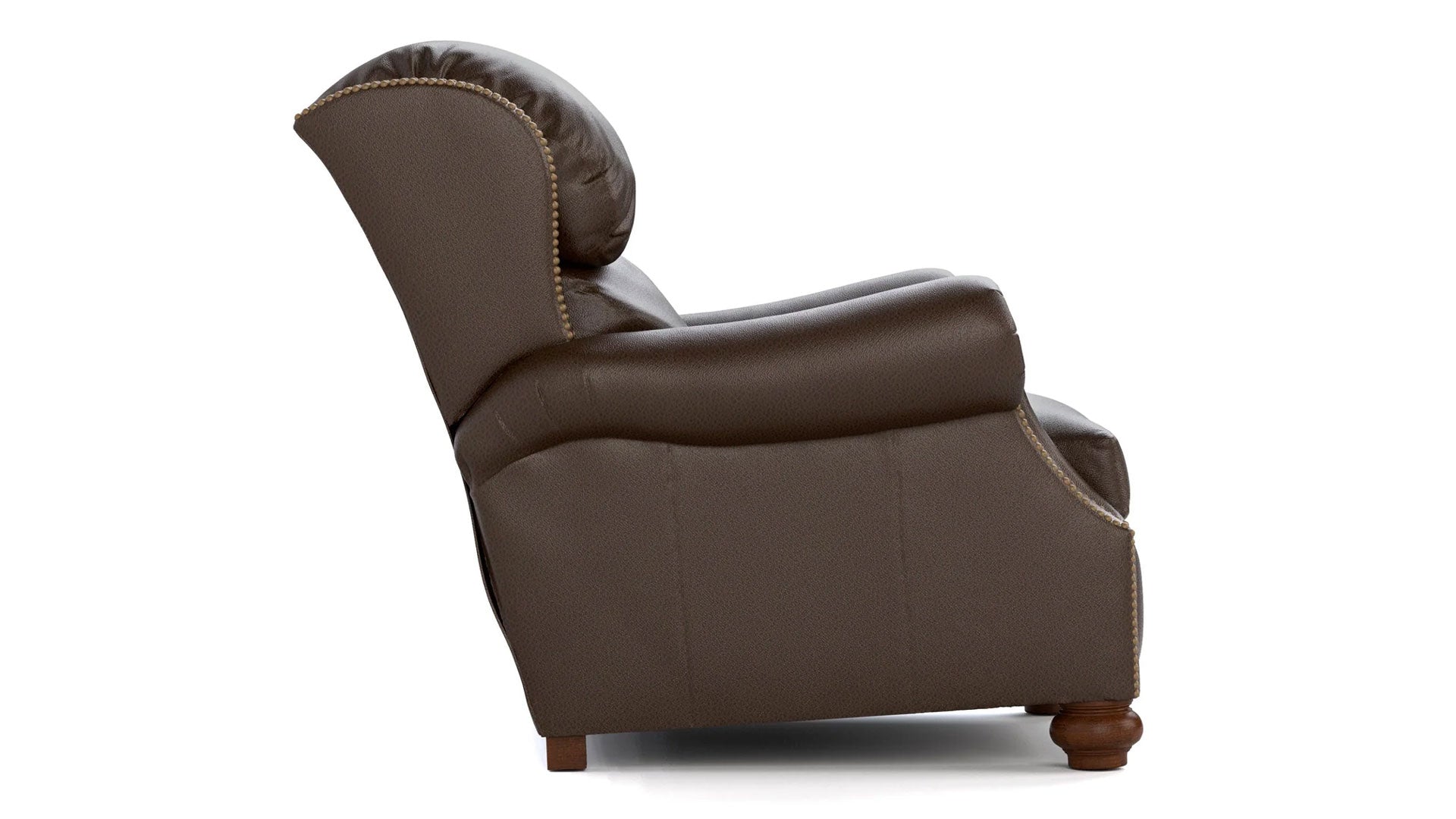 Stickley Durango Western Fudge Top Grain Leather Manual Push Back Recliner