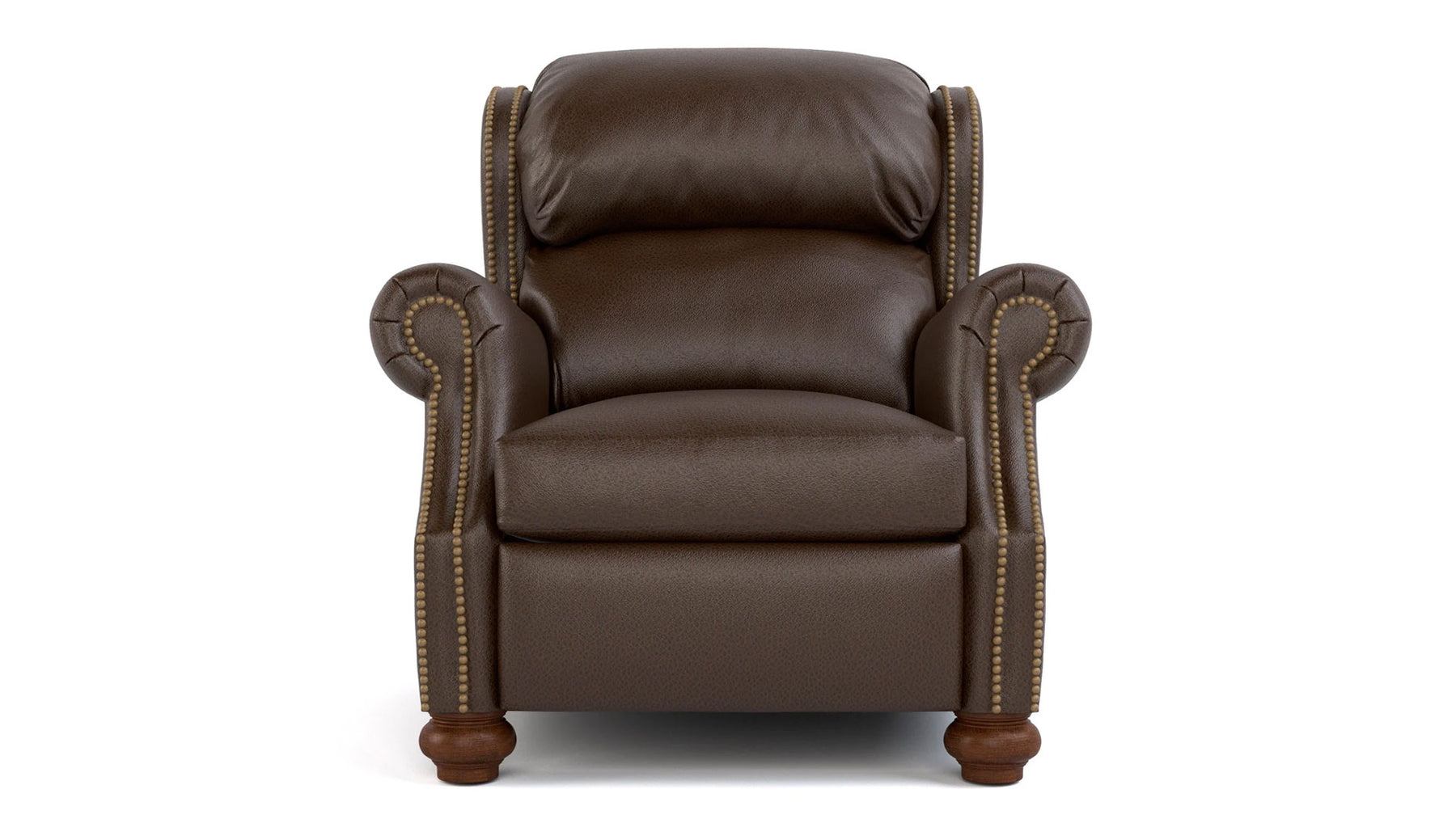 Stickley Durango Western Fudge Top Grain Leather Manual Push Back Recliner