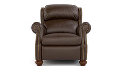 Stickley Durango Western Fudge Top Grain Leather Manual Push Back Recliner