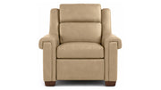 Stickley Chester Futuro Taupe Top Grain Leather Wall Hugging Power Recliner