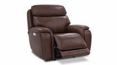 Spiced Walnut P3  Leather Power Motion Recliner | Gallery Furniture