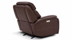 Spiced Walnut P3  Leather Power Motion Recliner | Gallery Furniture