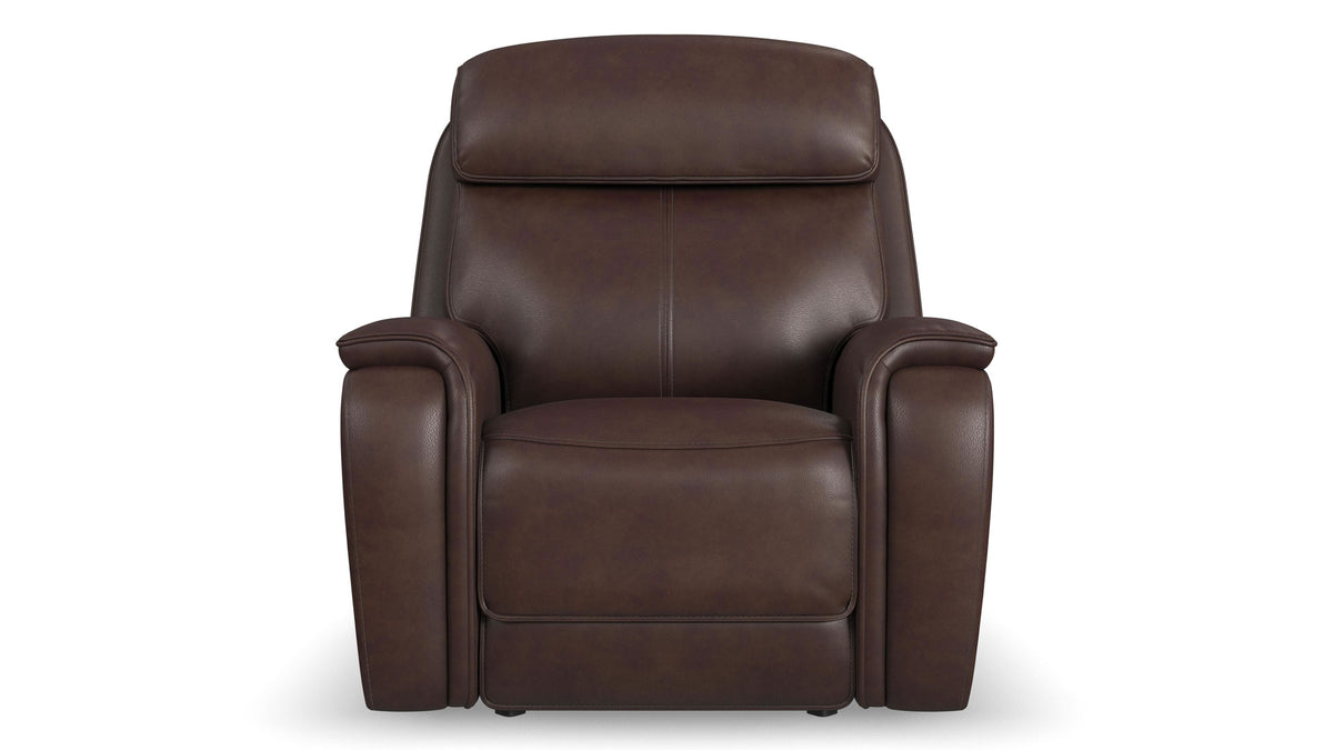 Spiced Walnut P3  Leather Power Motion Recliner | Gallery Furniture