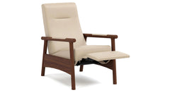 Stickley Walnut Grove Recliner | Morganton Leather Recliner | Gallery Furniture