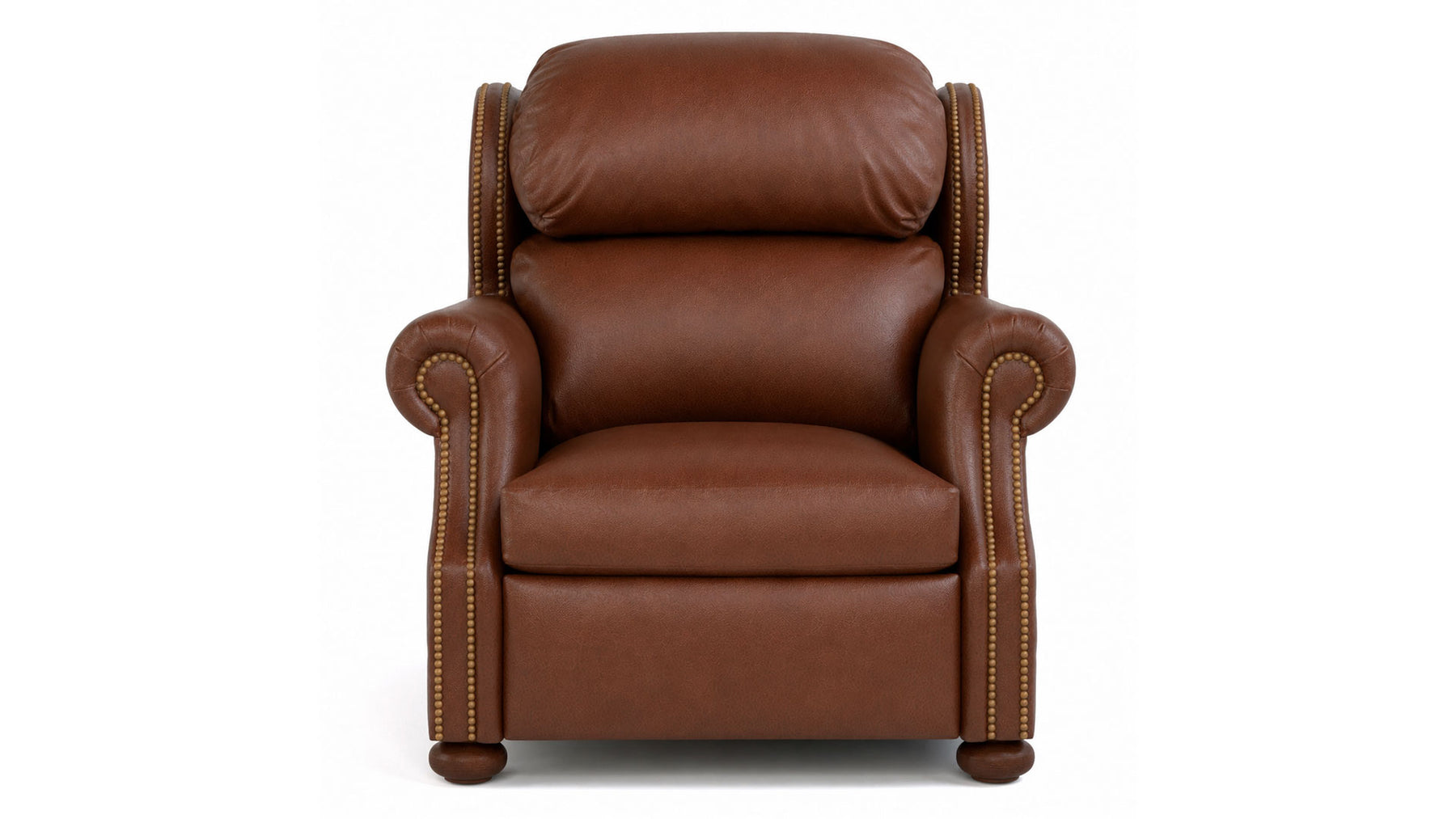Stickley Durango Darian Spice Top Grain Leather Wall Hugging Power Recliner
