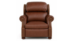 Stickley Durango Darian Spice Top Grain Leather Wall Hugging Power Recliner