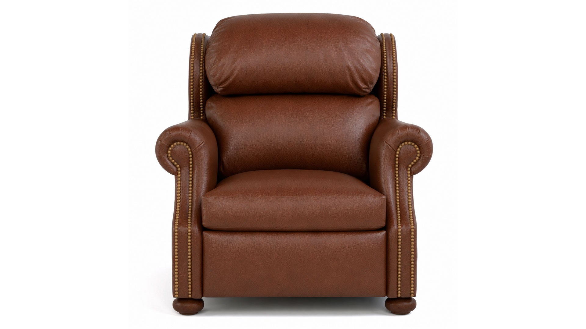 Stickley Durango Darian Spice Top Grain Leather Wall Hugging Power Recliner