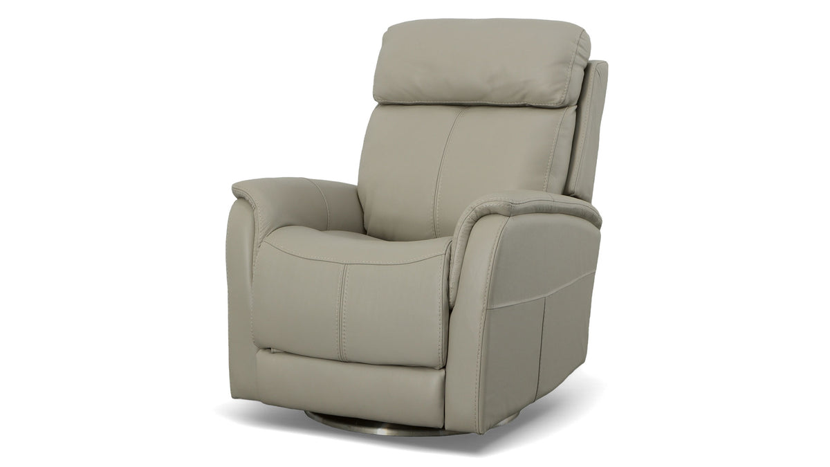 All Day Dove Power Swivel Recliner